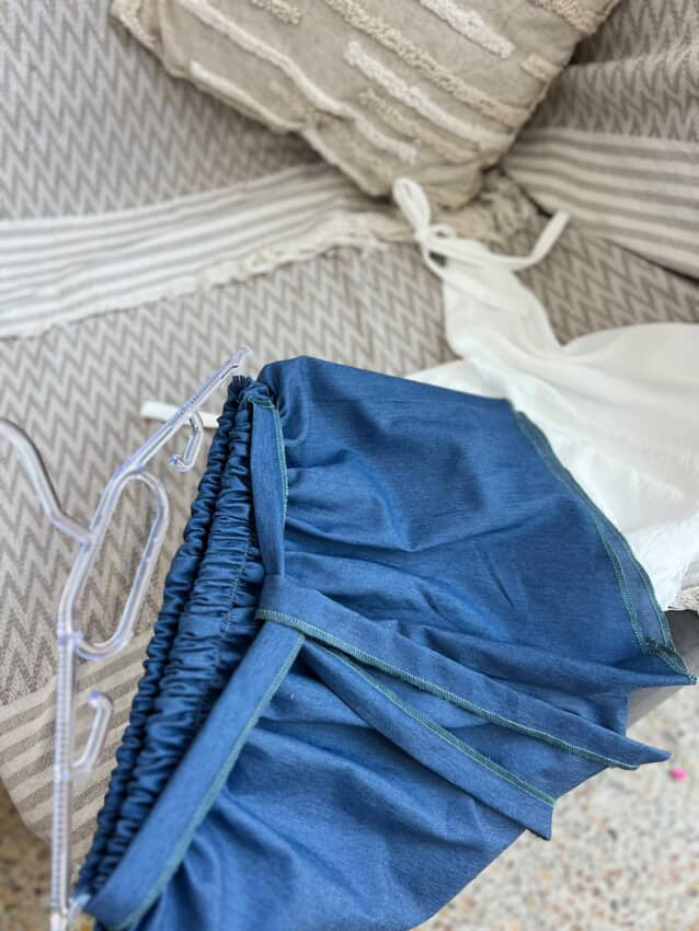 ✨ Pyjama Short Mariée – Jean & Satin ✨
