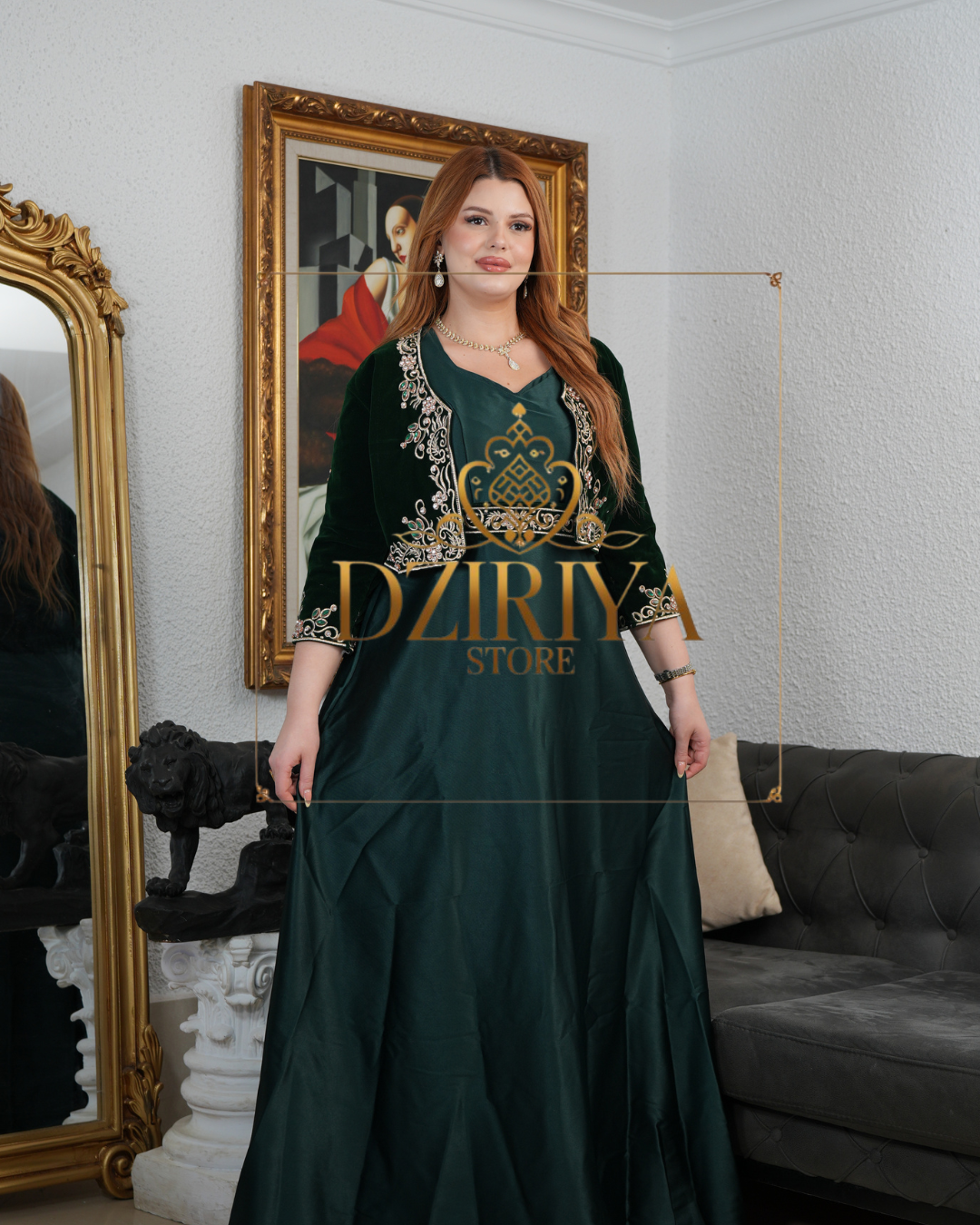 🖤❤💚 روب كراكو + فيستة و حزام 💫