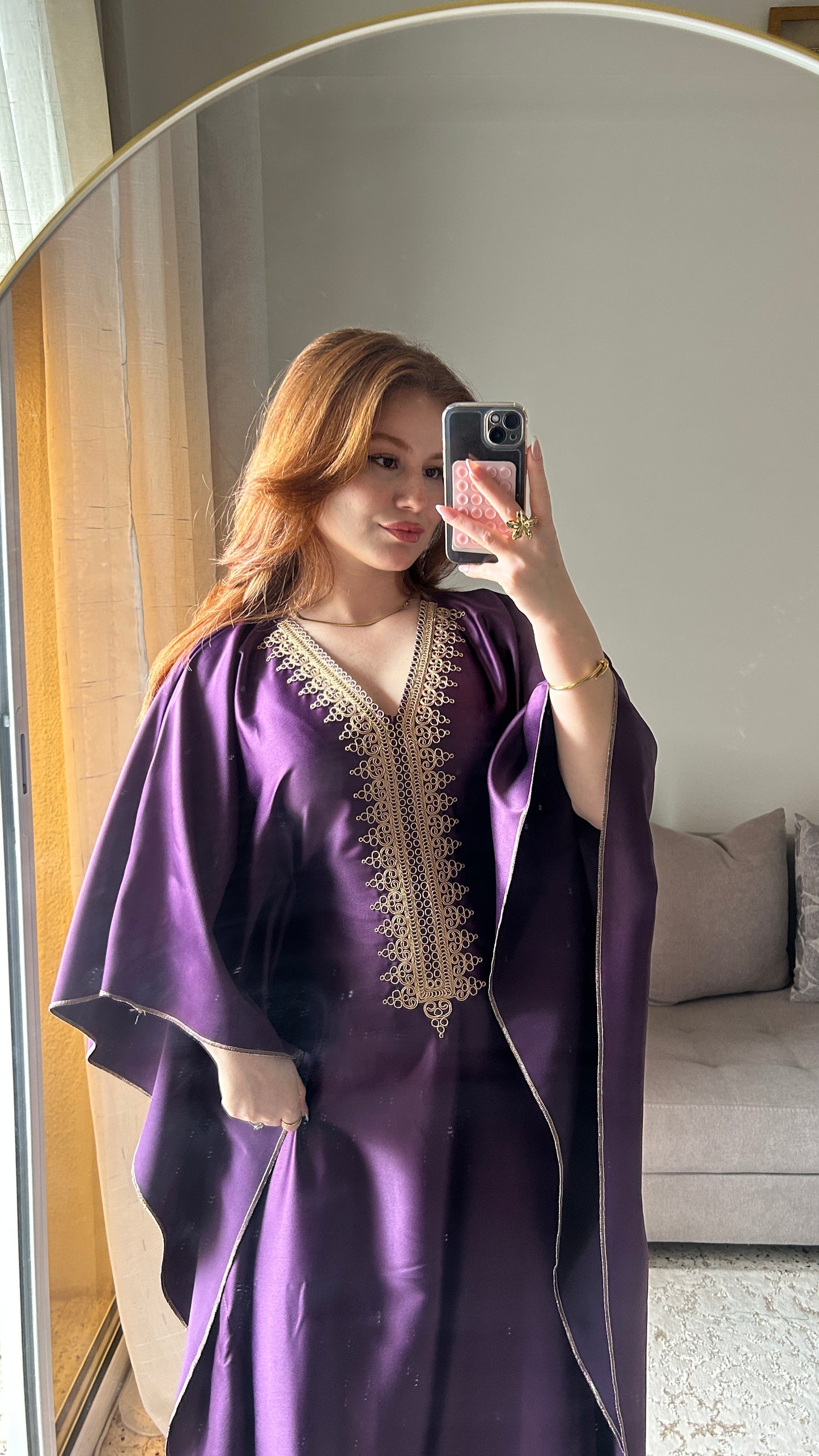 ✨جبة الاستقبال ساتان – فخامة وأصالة