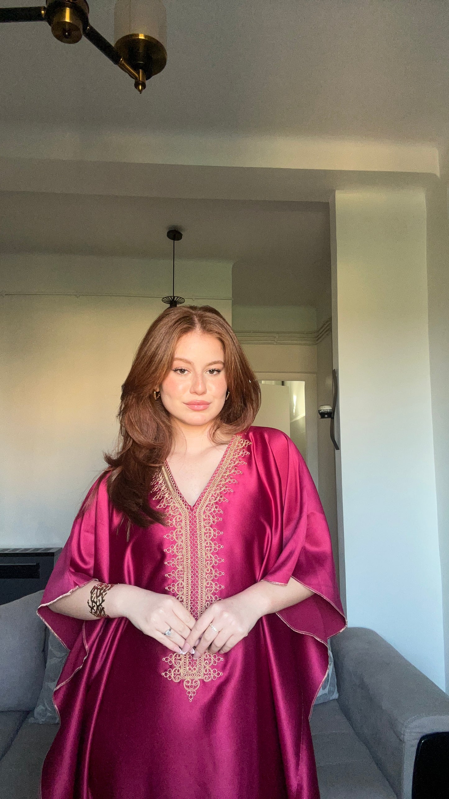 ✨جبة الاستقبال ساتان – فخامة وأصالة